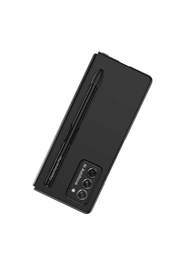 Samsung Uyumlu Galaxy Z Fold 2 Kılıf Zore Espen Kılıf Siyah