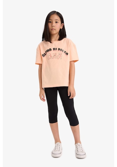 DeFacto Kız Çocuk Midi Tayt B5656A825SMBK81 Siyah