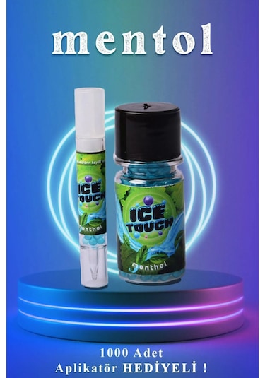 İcetouch Mentol Topu Mavi Aroma - 1000 'li + Aplikatör