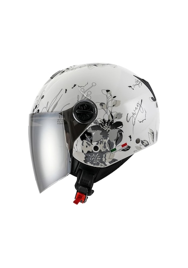 Sway Sw-715 İris Çenesiz Kask Beyaz