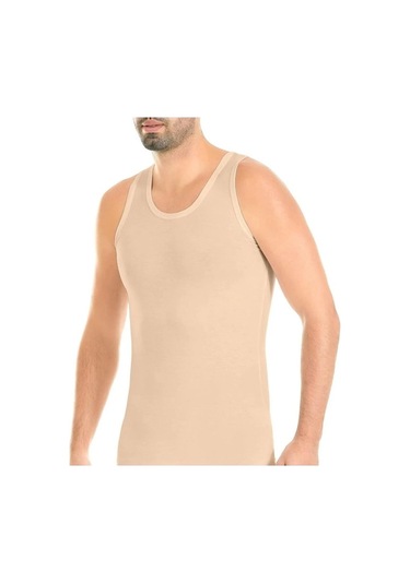 Yıldız Erkek Modal Likralı Askılı Atlet 70/74 - 6 Adet Ten Lacivert