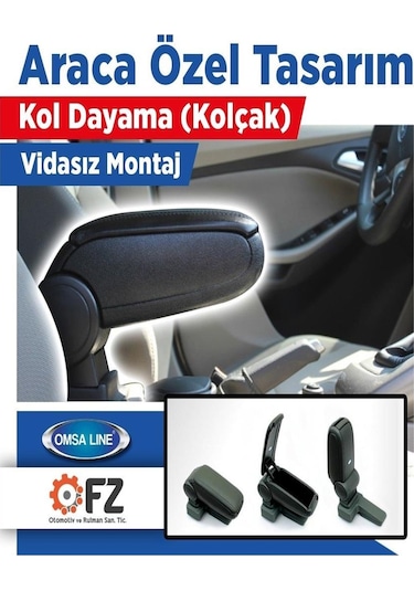 Seat İbiza 4 2009-2016 Omsa Siyah Kol Dayama