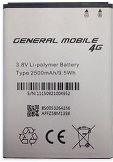 General Mobile 4G Batarya Android One