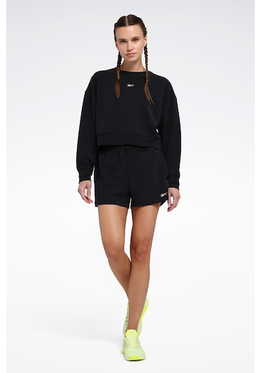 Reebok Rone C Neck Siyah Kadın Sweatshirt Siyah-sıyah