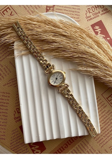 Rub070 25 Mm Rubsey Retro Minimal Hasır Kordon Vintage Kadın Kol Saati Siyah