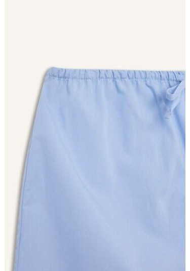 Defacto Fall İn Love Çizgili Kısa Boy Poplin 2li Şort Alt E2458ax24aube757 Mavi