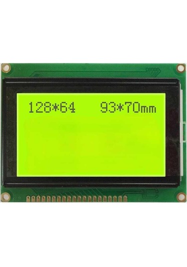 Robotistan 128x64 Grafik Lcd, Yeşil Üzerine Siyah