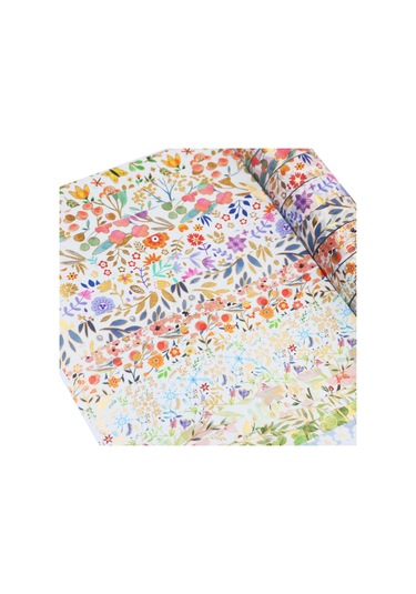 Springsun 18 Rulo Altın Varaklı Çiçekli Washi Bant Seti Dıy, Scrapbook & Hediye Paketi İçin Botanik Desenler