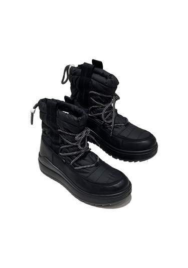 Bot Kar Kadın 6381 6j Jacalu Textile Upper And Leather-pu Sole Black Black