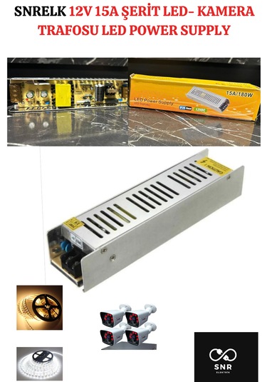 Snrelk 12v-15a Güvenlik Kamerası- Şerit Led Trafosu Led Power Sup