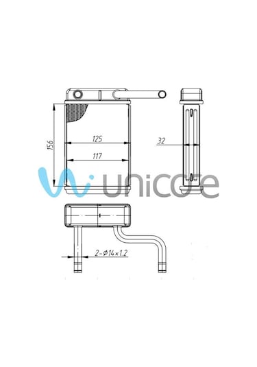 UNICORE SUZUKI ALTO 1984+ KALORİFER RADYATÖRÜ 74120-84300/84000