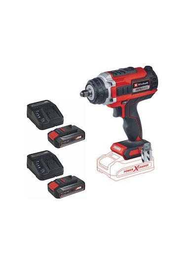 Einhell Impaxxo 4510070 Akülü Somun Sökme Makinesi + 2x2.5AH Akü Seti