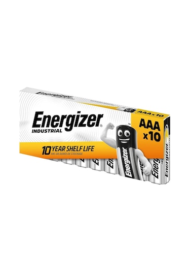 Energizer Industrial Aaa Alkalin İnce Kalem Pil 10 Adet