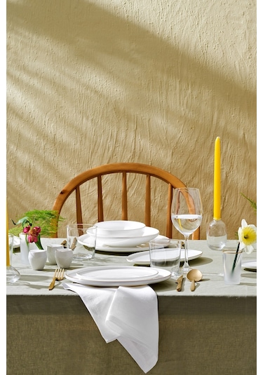 Emsan Fine Bone Freya Yuvarlak Gold 60 Parça 12 Kişilik Yemek Takımı