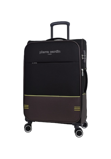 Pierre Cardin Ultra Light Hafif Lüx Kumaş Büyük Boy Valiz Siyah Pc8200