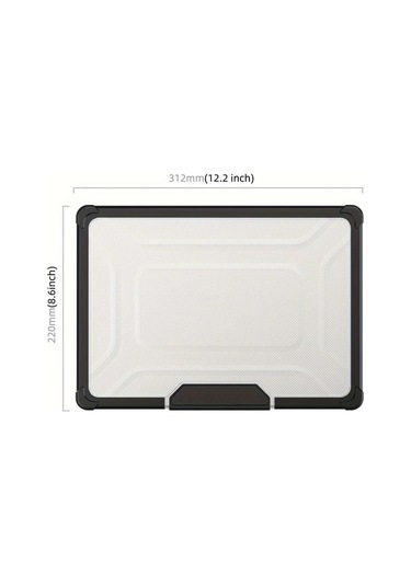 Xuweiwei Macbook Uyumlu Air 15 3 İnç 2023 Siyah İçin Premium Hibrit Laptop Kılıfı Silikon Pc Darbeye Dayanıklı Siyah