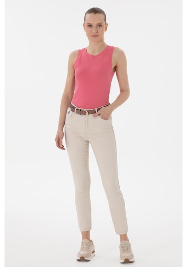U.S. Polo Assn. Us. Polo Assn. Kadın Tişört 50300904-vr167 Pembe
