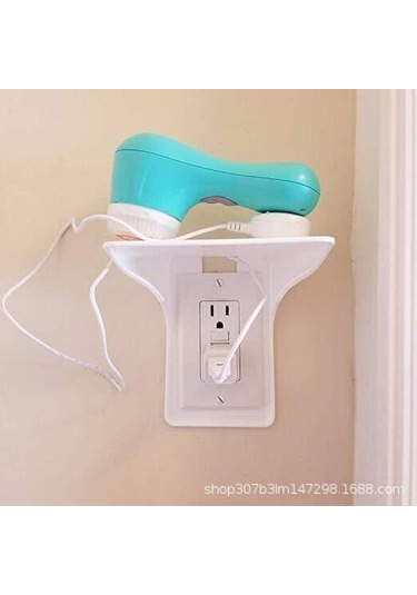 Mufunye Ev, Mutfak, Otel İçin Taşınabilir, Delik Açmayan Soket Tutucu, Konfor Ve Kolay Kullanım Sağlayan Beyaz A Modeli Beyaz