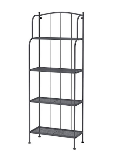 Açık Raf Ünitesi Banyo Rafı 61x160 Cm MeridyenDukkan Çelik-Koyu Gri Diğer