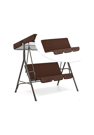 Kahve 150x50x10cm Veranda Salıncak Minder Örtüsü Koltuk Değiştirme Kapakları Kahverengi