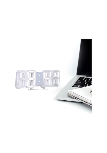 Xindoker Led Dijital Duvar Saati - Zaman/tarih/sıcaklık Gösterimi, 3 Parlaklık Modu, Alarm Ve Snooze Fonksiyonu, Usb Şarjlı Plastik Kasa Pil Dahil ÇOk Renkli