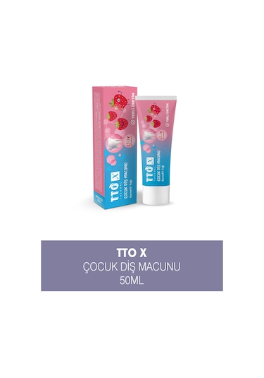Tto X Çilek Aromalı Çocuk Diş Macunu 50 ML