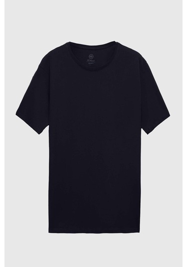 Ds Damat Regular Fit Lacivert %100 Pamuk T-Shirt 4HC141996754M Lacivert