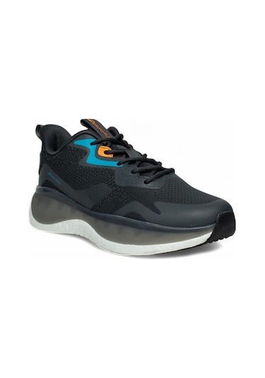 Celira Pnr Gri Siyah Triko Erkek Sneaker Spor Ayakkabı Siyah