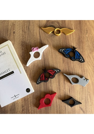 Kitap Ayracı - Sayfa Tutucu - Tek El Kitap Okuma Aparatı Altın Snitch