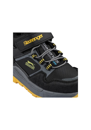 Slazenger KENZIE Çocuk Cırt Cırtlı Siyah - Sarı Bot