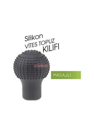 Vites Topuzu Kılıfı Silikon Oval Masajlı Gri Gri