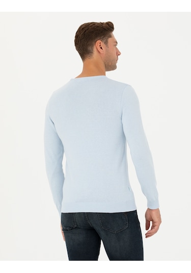 Pierre Cardin Erkek Açık Mavi Kazak /triko 50270179-vr003 Açık Mavi