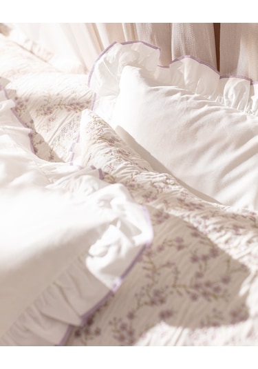 Madame Coco Marseille Çift Kişilik Yatak Örtüsü Seti - Mor Mürdüm