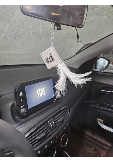 Gümüş Kuran Kerim Siyah Yazılı Beyaz Tüylü