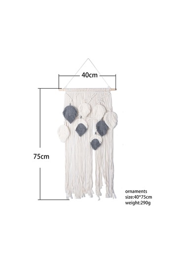 Homyl Makrome Goblen El Dokuma Püsküller Duvar Ev Dekorasyonu