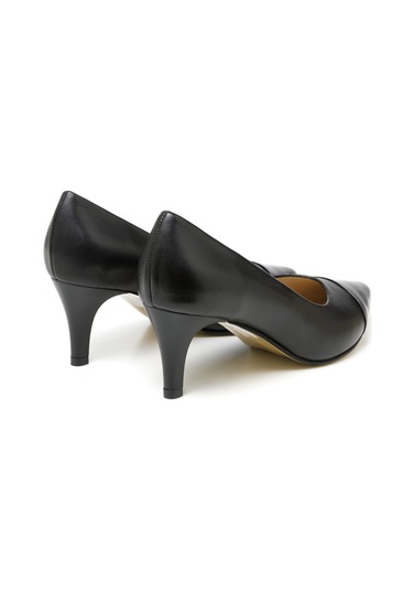 Topuklu/ Stiletto Kadın Rc-4007 Deriden Siyah Siyah