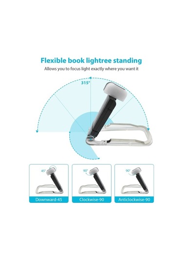 Maoyaya Usb Şarjlı Klipsli Kitap Işığı, Göz Bakımlı Esnek Ayraçlı Okuma Lambası Gece Lambası Diğer