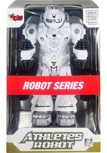 Atletik Sporcu Siyah Robot - Işıklı Ve Müzikli Hareketli , Pilli Genel