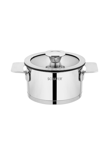 Schafer Steel Pro Çelik Tencere Seti 8 Parça-ınox Inox