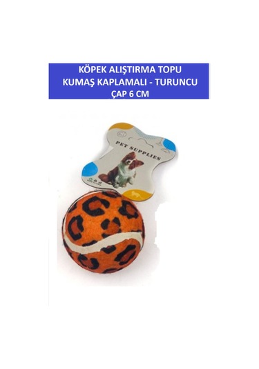 Zetconcept Kumaş Kaplamalı Köpek Alıştırma Topu 6 Cm Çap Dayanıklı - Tenis Topu Sertliğinde