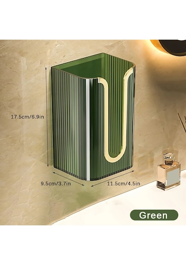 Gold-1pc Lüks Doku Kutusu Duvara Monte Akrilik Şeffaf Doku Kutusu Masa Peçete Tutucu Banyo Kağıt Kutusu Kağıt Mendil Dağıtıcı