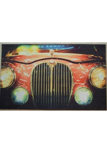 Araba Desenli Kauçuk İç Ve Dış Kapı Önü Paspası 40x70