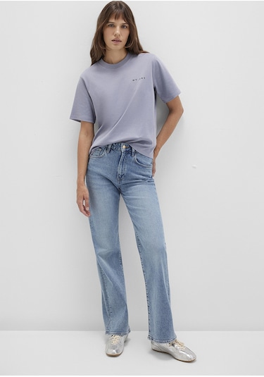 Mavi - Mv Baskılı Mor Tişört 1613148-81919 Mor