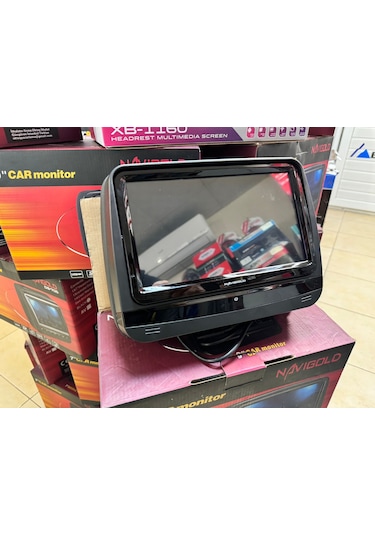 Navigold 9 İnc Usb Sd Koltuk Başlığı Monitör 2 Adet Touch Scren