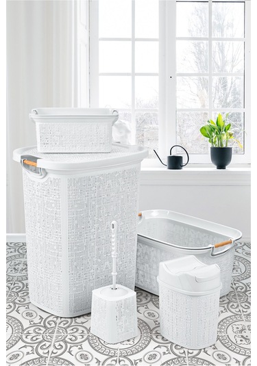 Practical 5 Parça Banyo Seti Beyaz