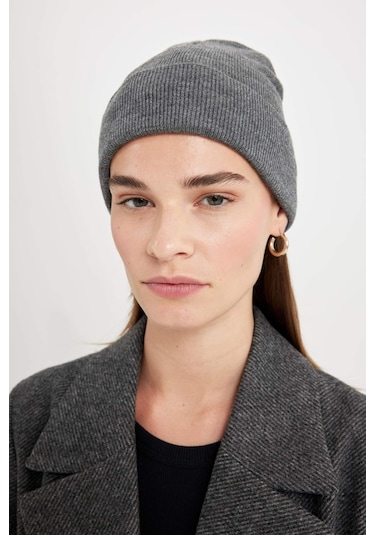 DeFacto Kadın Triko Basic Düz Kışlık Bere R7545AZ24WNGR198