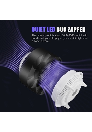 Bloomnest Zehirsiz Elektronik Led Böcek Yakalayıcı, 360 İç Mekan Sivrisinek Ve Haşere Öldürücü Lamba