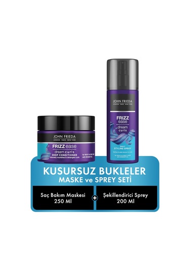 John Frieda Frızz Ease Dream Curls Kusursuz Bukle Özel Maske & Sprey Set