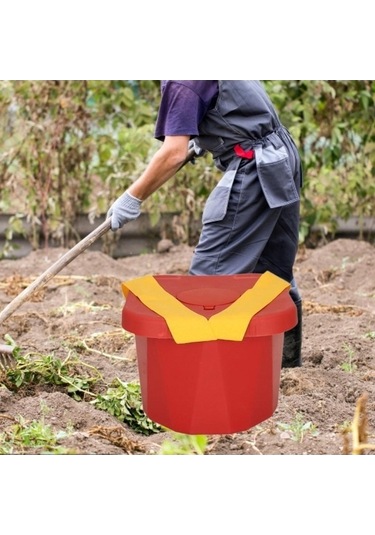 Flybuy Yastık Wn Tabure Suntek Sandalye, Canlı Kırmızı Kalça Giyilebilir Çok Bosphorusboutique Bahçe Açık Mf Çok Renkli