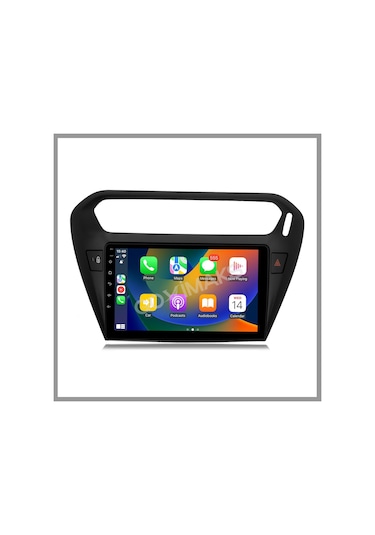 Govimaks Cıtroen C-elysee Siyah 2012-2023 Uyumlu 4 Gb Ram 64 Gb Hafıza Androıd Multımedıa Teyp 9"